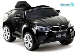 BMW X6 pojazd na akumulator autko dla dzieci ekoskóra EVA LED 2X45W + Pilot