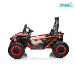 Buggy Faster na akumulator pojazd 2x150W ekoskóra Bluetooth EVA LED