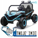 Buggy Faster na akumulator pojazd 2x150W ekoskóra Bluetooth EVA LED