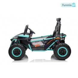 Buggy Faster na akumulator pojazd 2x150W ekoskóra Bluetooth EVA LED