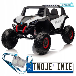 Buggy UTV-MX 2000n Pojazd na akumulator LED ekoskóra EVA wejście USB MP3