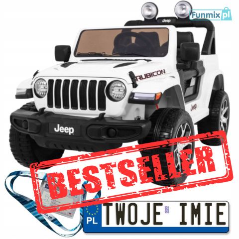 Jeep wrangler Rubicon napęd 4x4 Auto na akumulator pilot pokrowiec światła