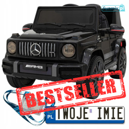 [BBH-0002] Mercedes AMG G63 [2X25W, 4.5Ah) koła EVA, pokrowiec, pilot, LED, MP3 - czarny