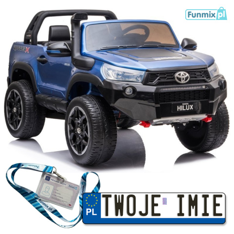 Toyota Hilux Auto na Akumulator Lakierowane Bluetooth Ekoskóra Radio EVA LED