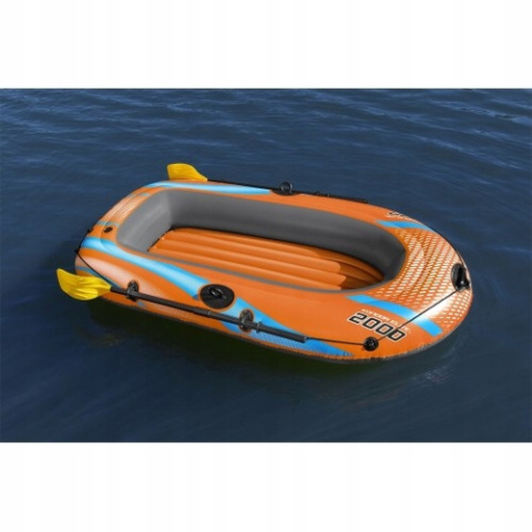 [61141] Dmuchany ponton kondor elite 2000 196x106 cm z wiosłami - Bestway