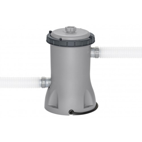 [56714] Basen stelażowy ogrodowy 427x250x100cm drabinka pompa pokrywa - Bestway