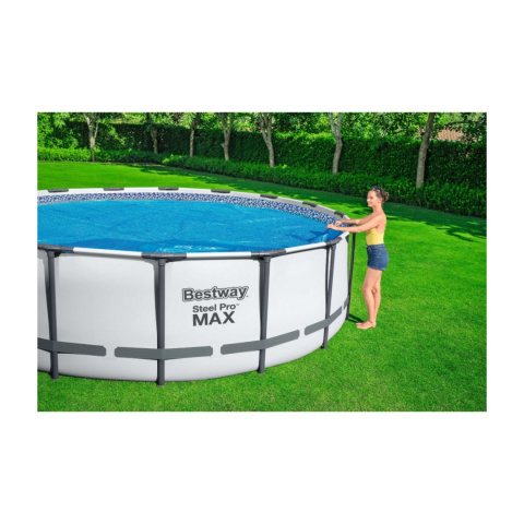 [58242] Pokrywa solarna folia na basen ogrodowy o średnicy 366cm 12ft - Bestway