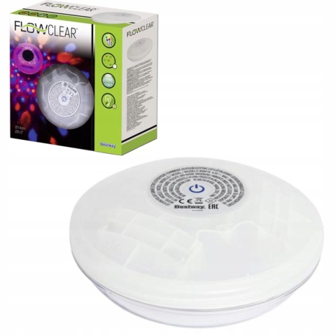 [58419] Oświetlenie led lampka basenowa do basenu 4 kolory 7 trybów - Bestway