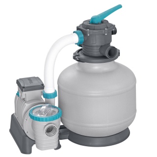 Pompa filtrująca piaskowa do basenu 11355L/h + 2x Kulki filtracyjne - Bestway [58486+58475]