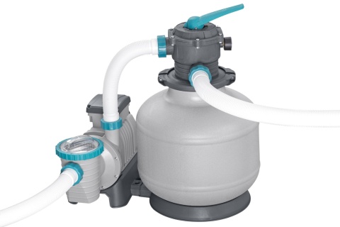 [58486+58475] Pompa filtrująca piaskowa do basenu 11355L/h + 2x Kulki filtracyjne - Bestway