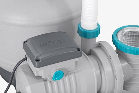 [58486+58475] Pompa filtrująca piaskowa do basenu 11355L/h + 2x Kulki filtracyjne - Bestway