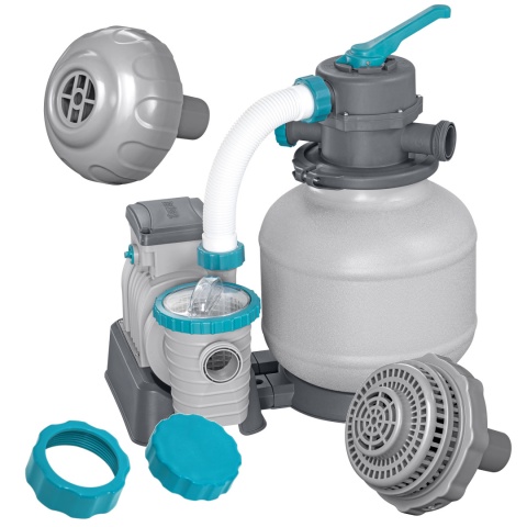 [58499+58475] Pompa filtrująca piaskowa do basenu + 2x Kulki filtracyjne - Bestway