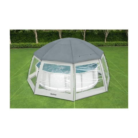 [58612] Pawilon namiot okrycie basenowe 600x600x295cm z ochroną UV - Bestway