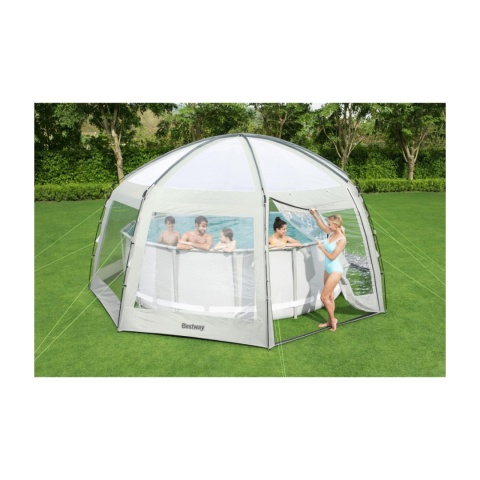 [58612] Pawilon namiot okrycie basenowe 600x600x295cm z ochroną UV - Bestway