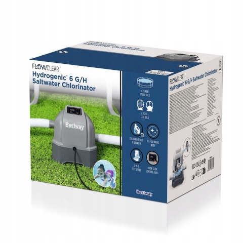 [58678] Chlorator słonej wody do basenu generator chloru 6g/h - Bestway