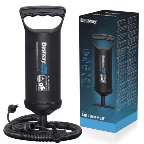 [62002] Pompka ręczna tłokowa do materaca basenu piłek pontonu 30cm - Bestway