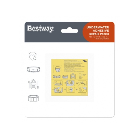[62091] Zestaw naprawczy łatki wodoodporne do naklejania - Bestway