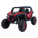 [XMX-603] Duży Buggy SUPERSTAR UTV-MX 2000N dla 2 dzieci, wersja 300W [4X75W, 9Ah-24V] pilot, pokrowiec, LED, MP3, BT - czerwony