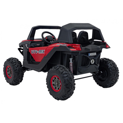 [XMX-603] Duży Buggy SUPERSTAR UTV-MX 2000N dla 2 dzieci, wersja 300W [4X75W, 9Ah-24V] pilot, pokrowiec, LED, MP3, BT - czerwony