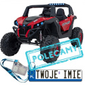 [XMX-603] Duży Buggy SUPERSTAR UTV-MX 2000N dla 2 dzieci, wersja 300W [4X75W, 9Ah-24V] pilot, pokrowiec, LED, MP3, BT - czerwony