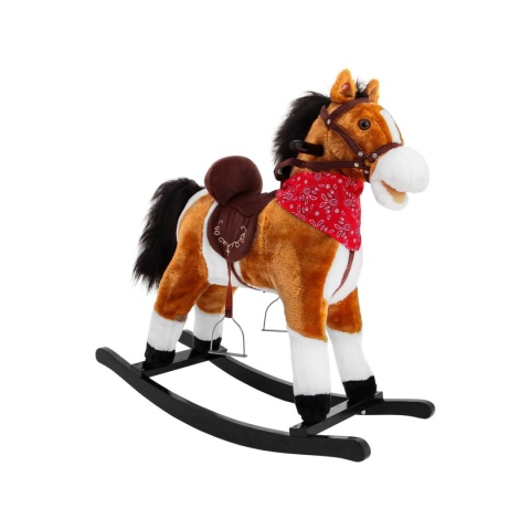 KOŃ NA BIEGUNACH DUŻY KONIK BUJANY INTERAKTYWNY