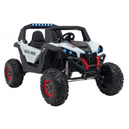 [XMX-603] Duży Buggy SUPERSTAR UTV-MX 2000N dla 2 dzieci, wersja 300W [4X75W, 9Ah-24V] pilot, pokrowiec, LED, MP3, BT - biały