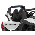 [XMX-603] Duży Buggy SUPERSTAR UTV-MX 2000N dla 2 dzieci, wersja 300W [4X75W, 9Ah-24V] pilot, pokrowiec, LED, MP3, BT - biały