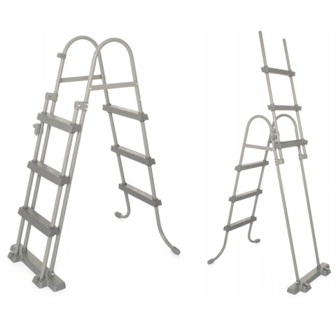 [56418+58037] ZESTAW Basen stelażowy 366x100cm zestaw pompa drabinka pokrywa - Bestway