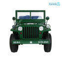 Wojskowy pojazd Retro Strong dla dzieci 4x4 MP3 LED