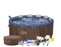 Bestway 6001W basen jacuzzi z hydromasażem okrągłe Spa 1250L 5-7 osobowy