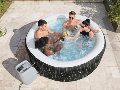 [60059] Jacuzzi basen z hydromasażem nadmuchiwane Spa 908 l diody LED - Bestway