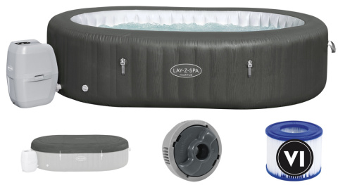 [60067] Jacuzzi basen z hydromasażem nadmuchiwane Spa 1370L + pompa filtr - Bestway