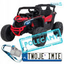 [CA003] Mocny Maverick ATV CAN-AM Buggy [4X200W, 7Ah-24V] koła EVA, pokrowiec, pilot LED, MP3, BT - czerwony