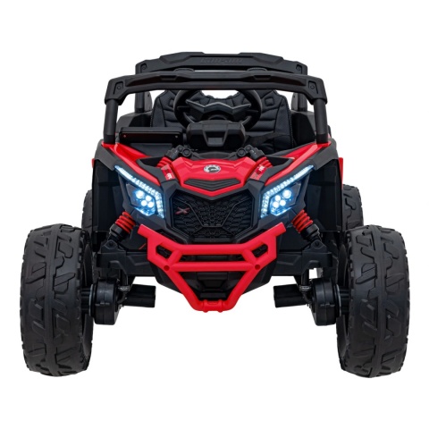 [CA003] Mocny Maverick ATV CAN-AM Buggy [4X200W, 10Ah-24V] koła EVA, pokrowiec, pilot LED, MP3, BT - czerwony