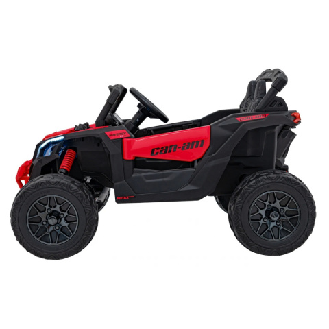 [CA003] Mocny Maverick ATV CAN-AM Buggy [4X200W, 10Ah-24V] koła EVA, pokrowiec, pilot LED, MP3, BT - czerwony