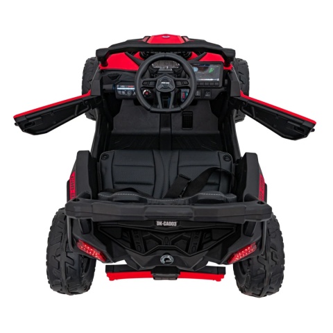 [CA003] Mocny Maverick ATV CAN-AM Buggy [4X200W, 10Ah-24V] koła EVA, pokrowiec, pilot LED, MP3, BT - czerwony