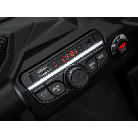 [CA003] Mocny Maverick ATV CAN-AM Buggy [4X200W, 10Ah-24V] koła EVA, pokrowiec, pilot LED, MP3, BT - czerwony