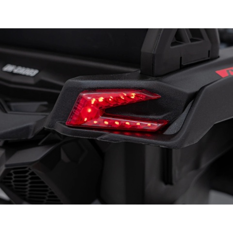 [CA003] Mocny Maverick ATV CAN-AM Buggy [4X200W, 10Ah-24V] koła EVA, pokrowiec, pilot LED, MP3, BT - czerwony