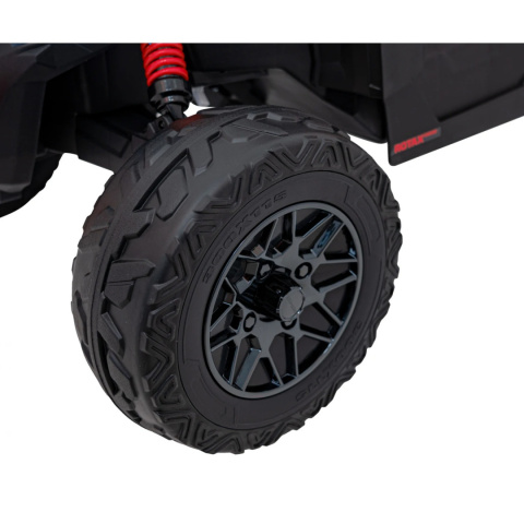 [CA003] Mocny Maverick ATV CAN-AM Buggy [4X200W, 10Ah-24V] koła EVA, pokrowiec, pilot LED, MP3, BT - czerwony