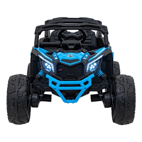 [CA003] Mocny Maverick ATV CAN-AM Buggy [4X200W, 10Ah-24V] koła EVA, pokrowiec, pilot LED, MP3, BT - niebieski