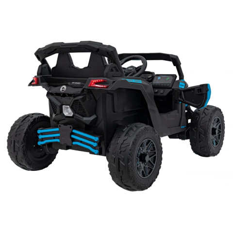 [CA003] Mocny Maverick ATV CAN-AM Buggy [4X200W, 10Ah-24V] koła EVA, pokrowiec, pilot LED, MP3, BT - niebieski