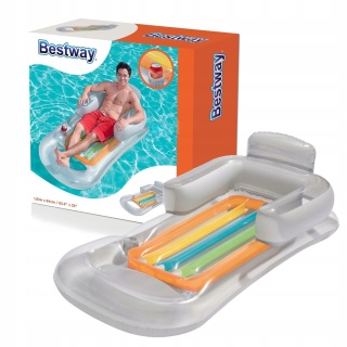 Dmuchany materac do basenu fotel z oparciem leżak na plażę - Bestway [43028]