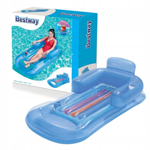 [43028] dmuchany materac do basenu fotel z oparciem leżak na plażę - Bestway
