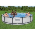 [56416] Basen Stelażowy Steel Pro MAX 366x76 Okrągły 12FT 3w1 Pompa Filtr - Bestway