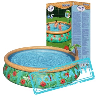 Basenik rozporowy z Natryskiem dla dzieci Tropikalny 457x84cm 15FT - Bestway [57416]