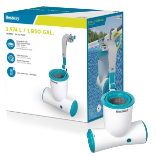 Filtrująca Pompa basenowa ze Skimmerem Skimatic FlowClear 3974l/h Filtr wymienny - Bestway [58469]