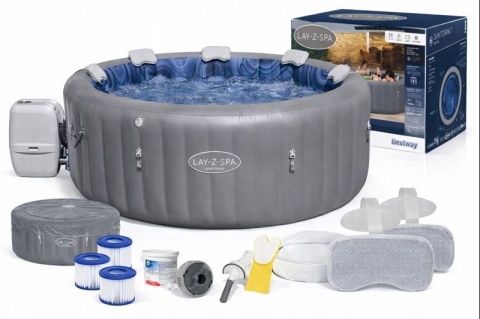 [6001T] Basen SPA z hydromasażem nadmuchiwany okrągły 5-7 osób 1190 L - Bestway