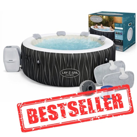 [60059] Jacuzzi basen z hydromasażem nadmuchiwane Spa 908 l diody LED - Bestway