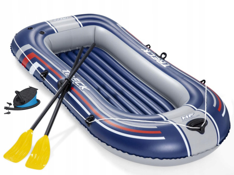[61083] Ponton z wiosłami pompka 234x135cm dwuosobowy - Bestway