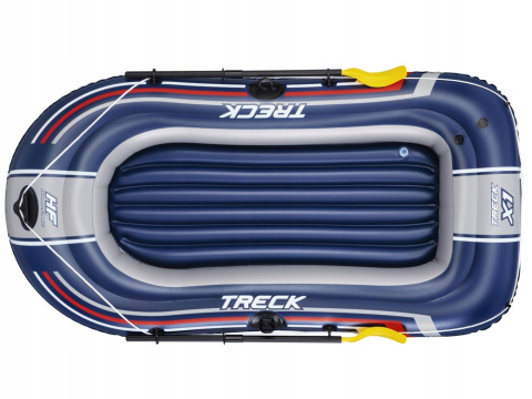 [61083] Ponton z wiosłami pompka 234x135cm dwuosobowy - Bestway